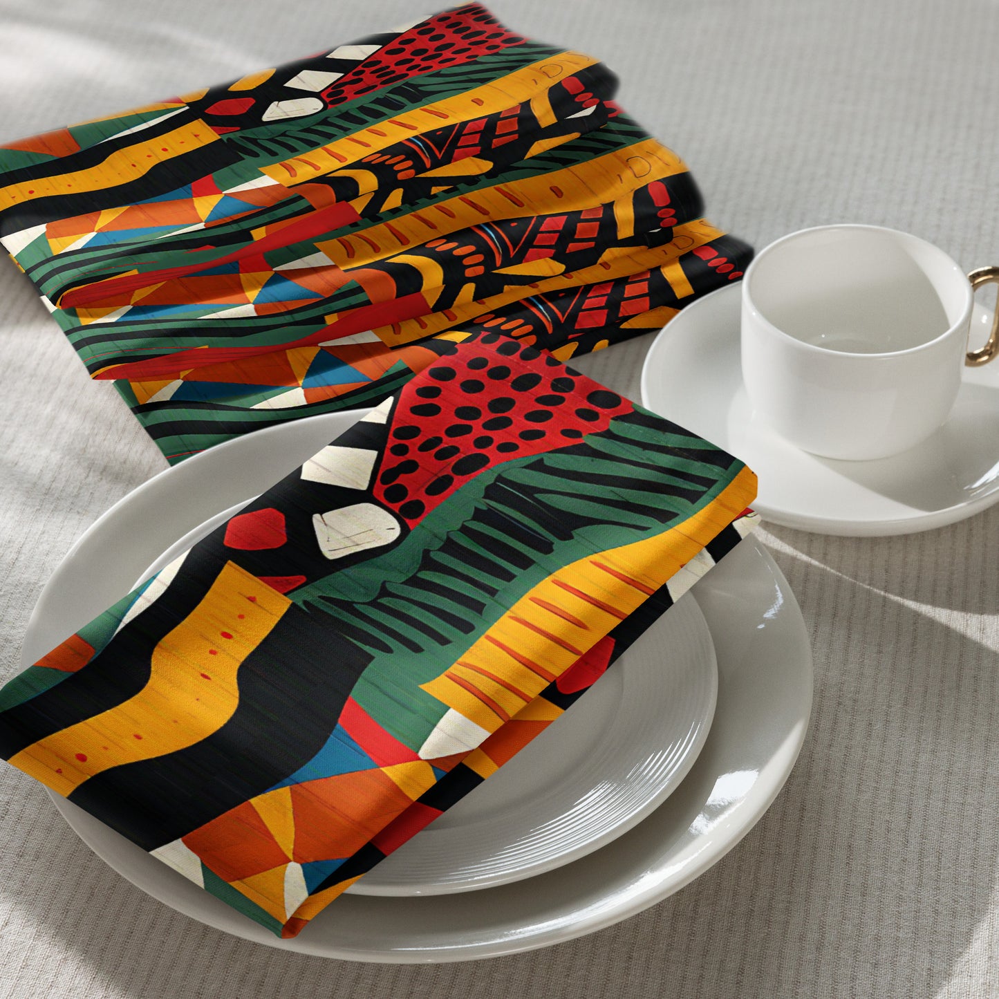 African Print Cloth Napkins