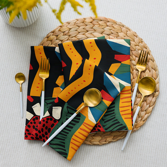 African Print Cloth Napkins