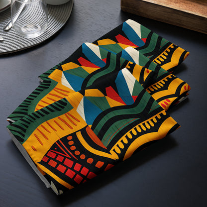 African Print Cloth Napkins
