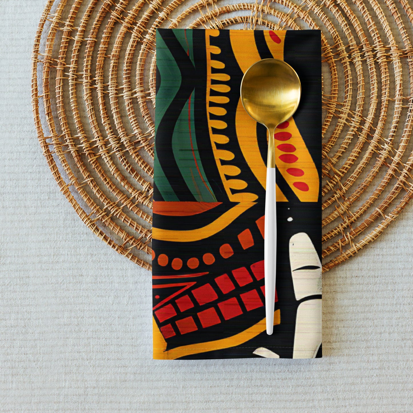 African Print Cloth Napkins
