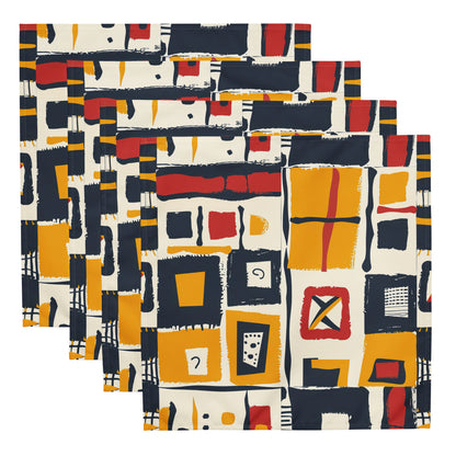 Abstract Geometric Pattern Napkins