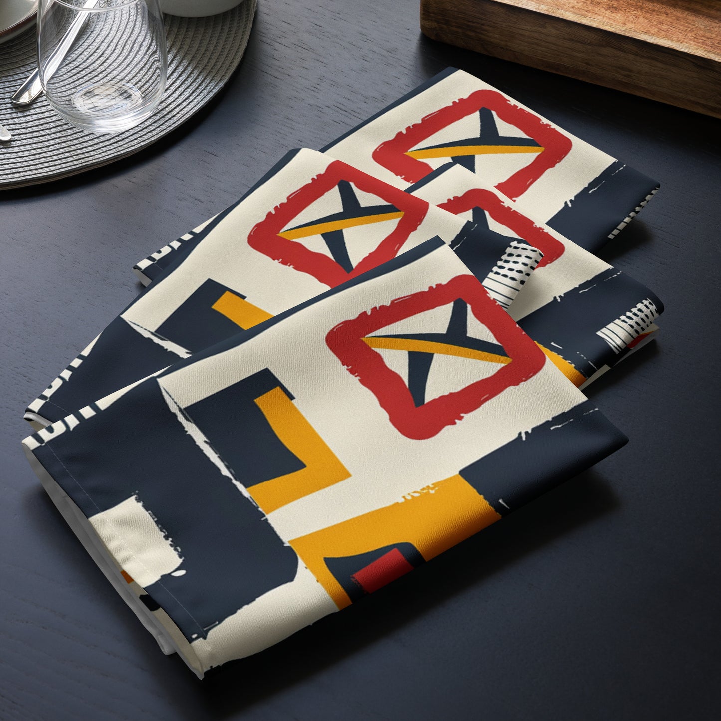 Abstract Geometric Pattern Napkins