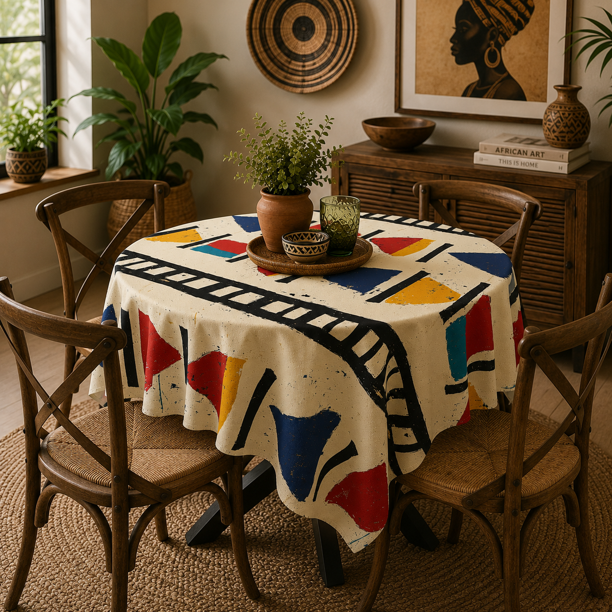 African Tribal Tablecloth