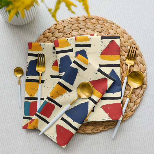 African Tribal Cloth Napkins
