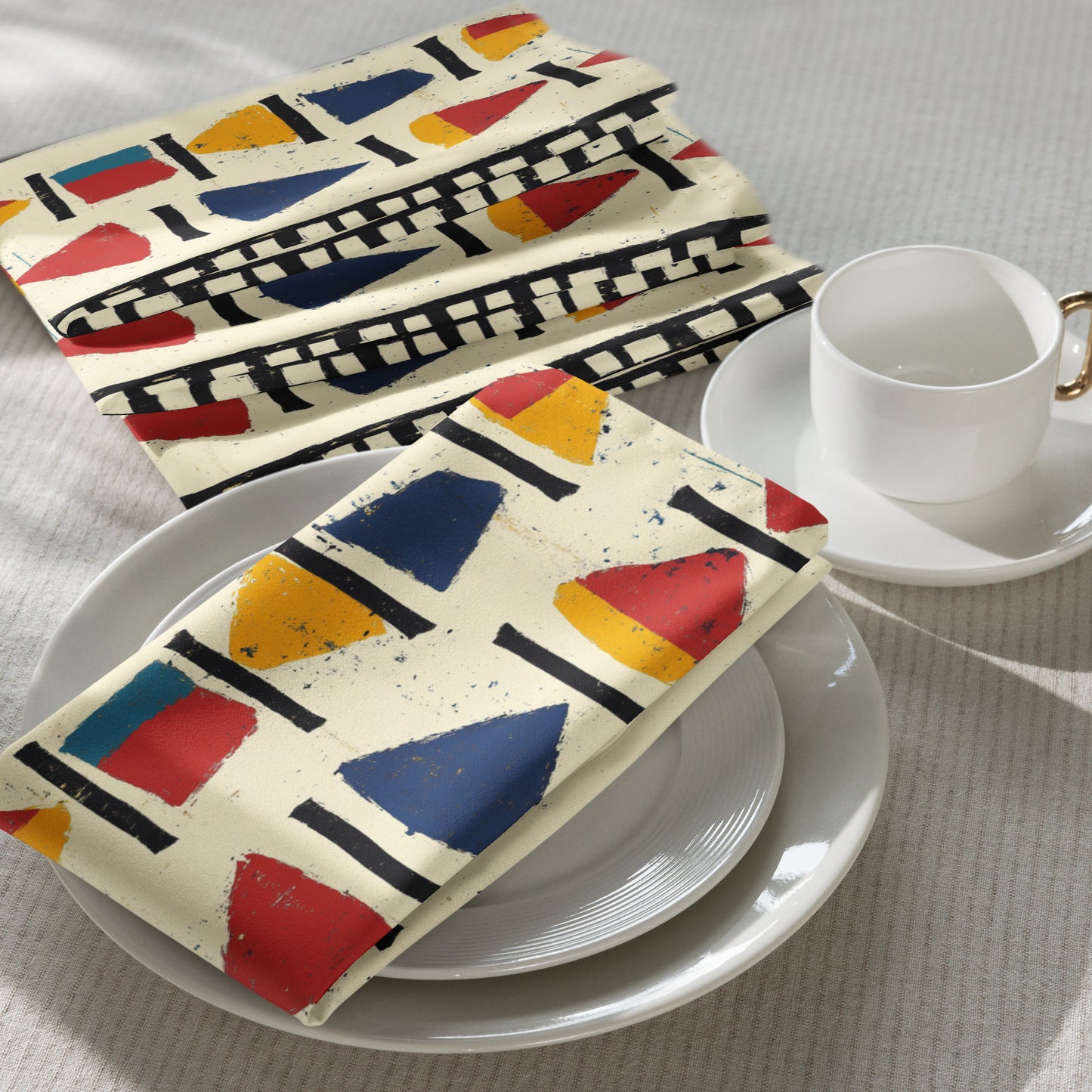 African Tribal Cloth Napkins