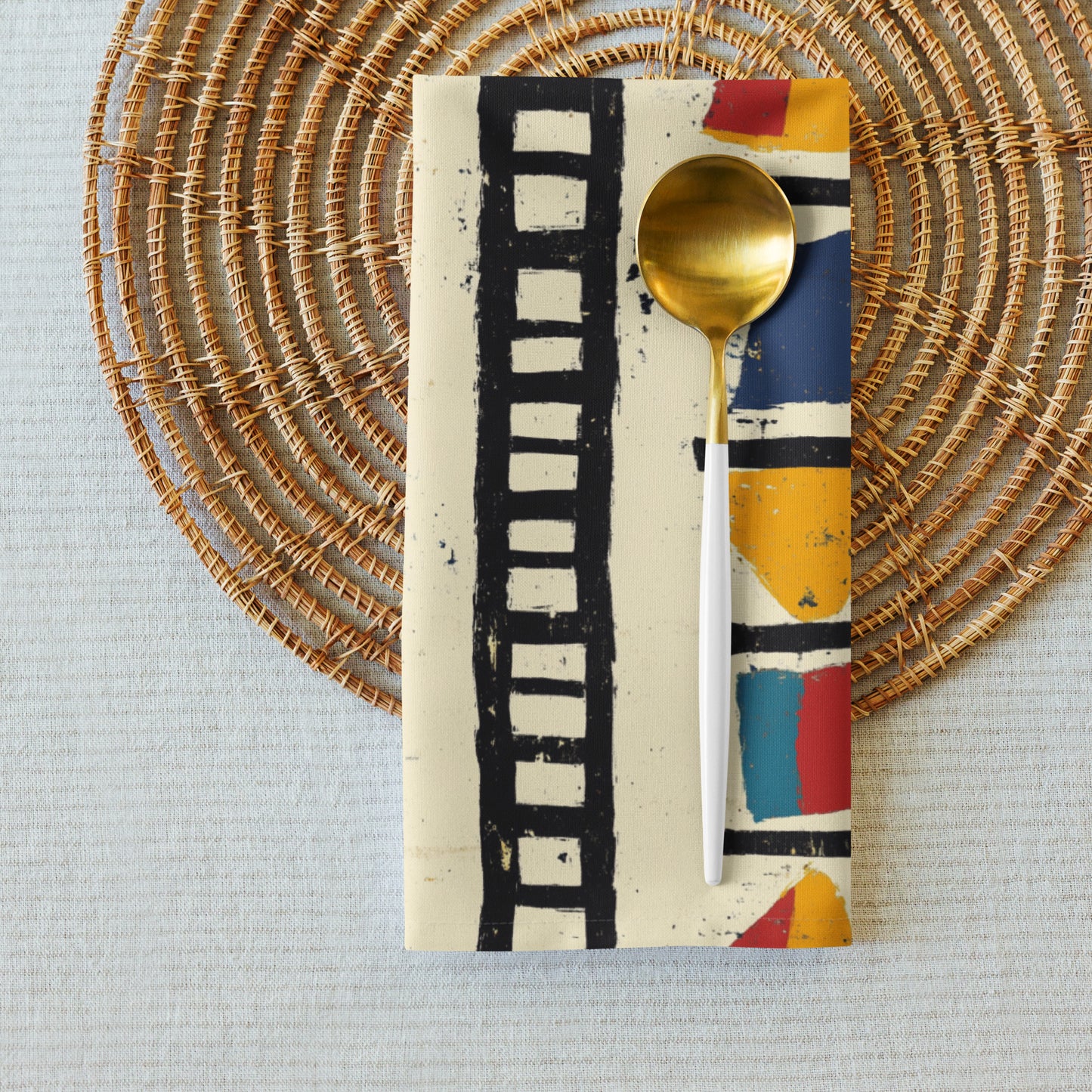 African Tribal Cloth Napkins