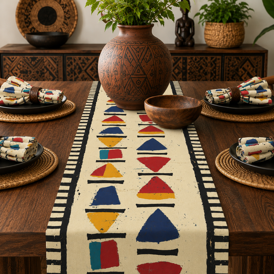 African Tribal Table Runner