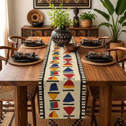 African Tribal Table Runner