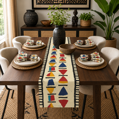 African Tribal Table Runner