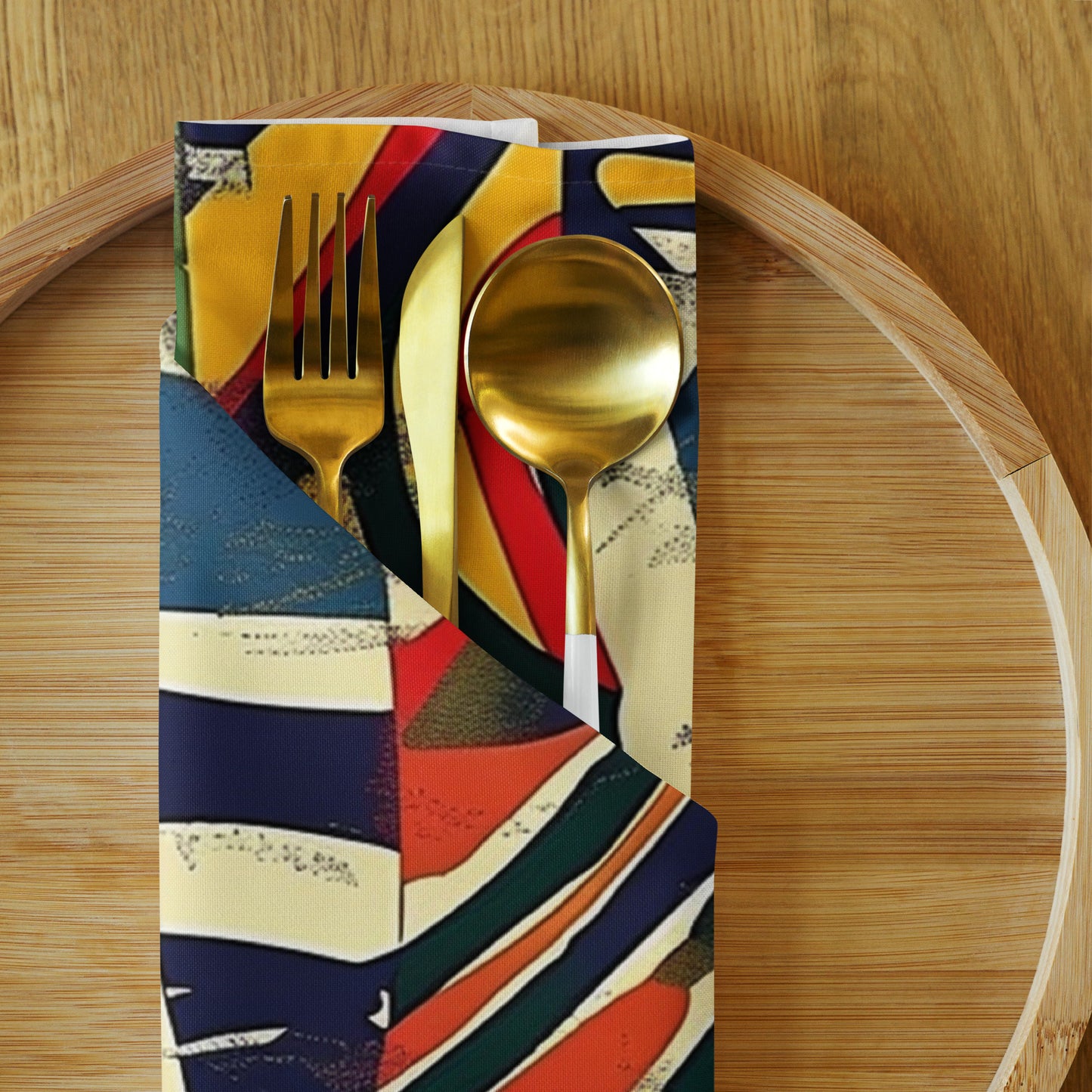 African Tribal Cloth Napkins Set