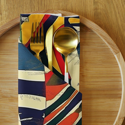 African Tribal Cloth Napkins Set