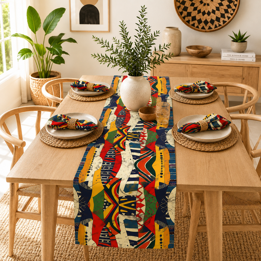 African Tribal Table Runner