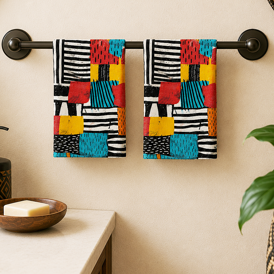 Abstract Tribal Hand Towel