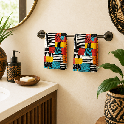 Abstract Tribal Hand Towel