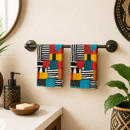 Abstract Tribal Hand Towel