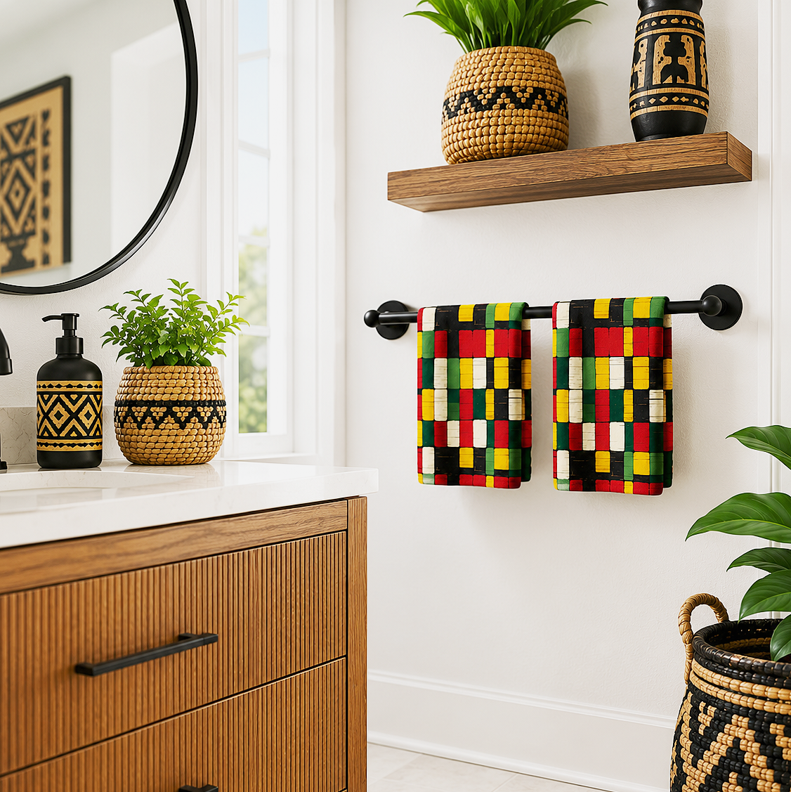 African Kente Hand Towel