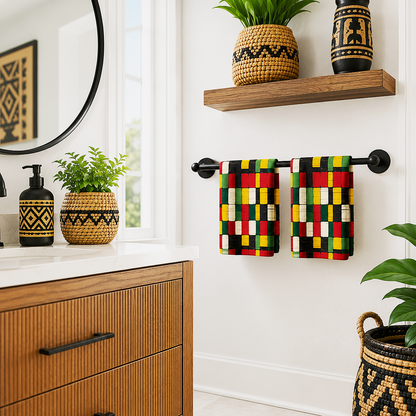 African Kente Hand Towel