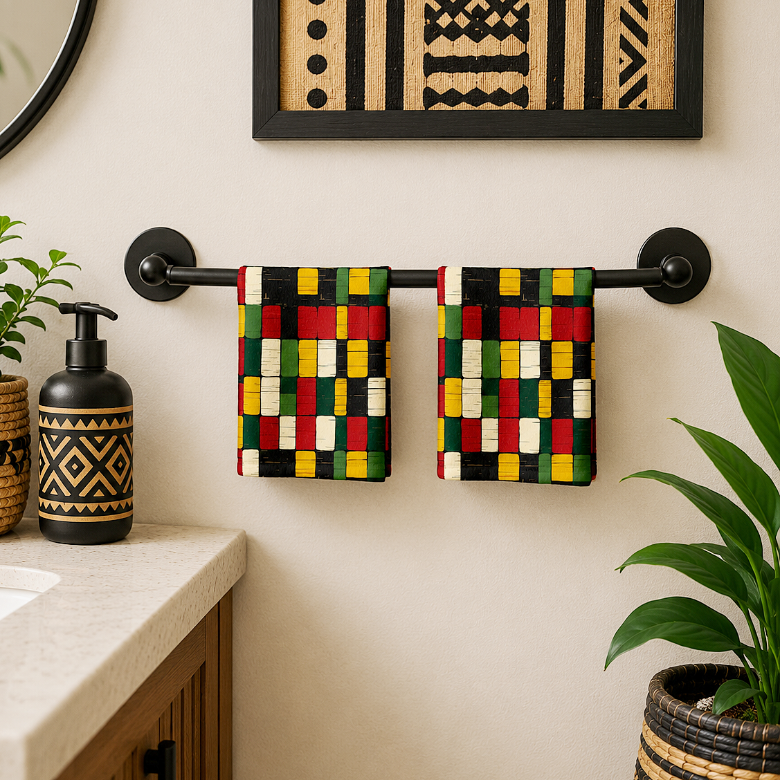African Kente Hand Towel