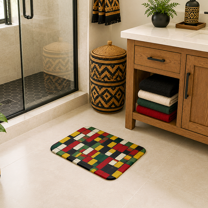 African Kente Bath Mat