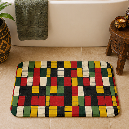 African Kente Bath Mat