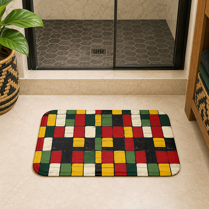 African Kente Bath Mat