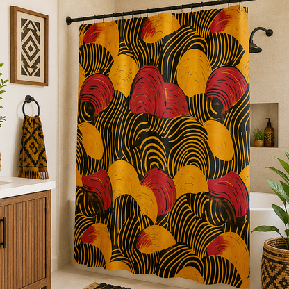 African Tribal Print Shower Curtain