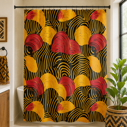 African Tribal Print Shower Curtain