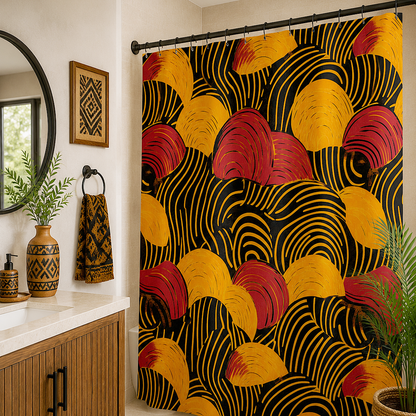 African Tribal Print Shower Curtain