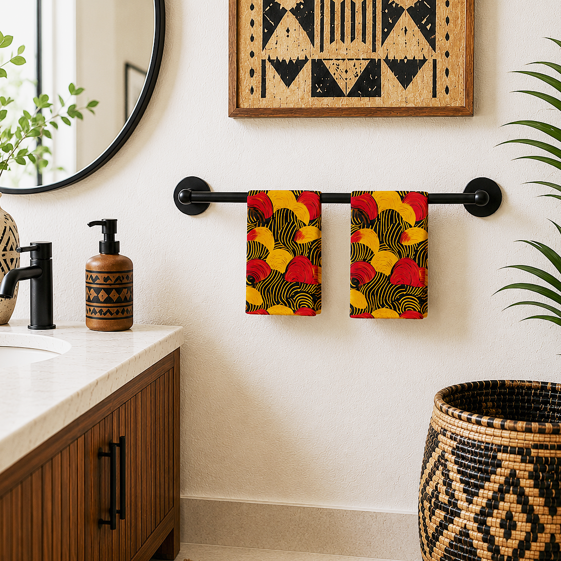 African Tribal Print Hand Towel
