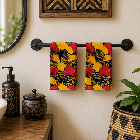 African Tribal Print Hand Towel