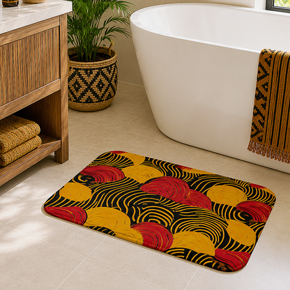 African Tribal Print Bath Mat