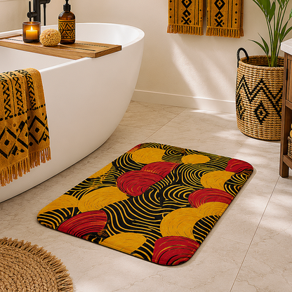 African Tribal Print Bath Mat