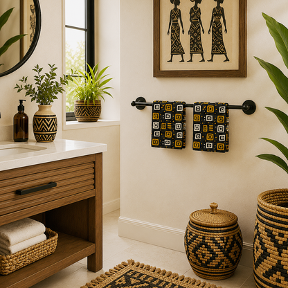 African Tribal Print Bath Mat
