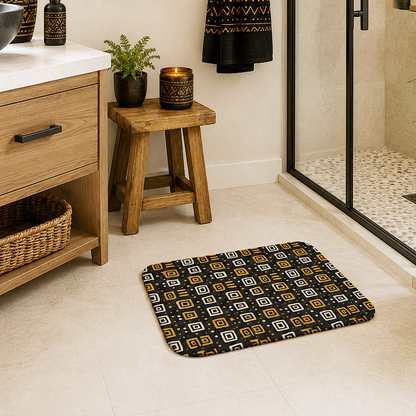 African Tribal Print Bath Mat