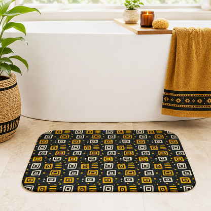 African Tribal Print Bath Mat