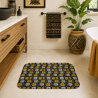 African Tribal Print Bath Mat