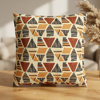African Print Pillow Cover