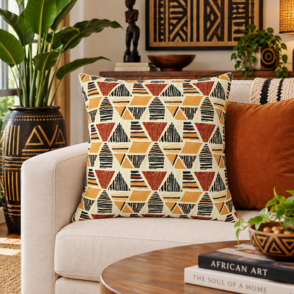 African Print Pillow Cover