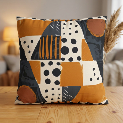 Abstract Geometric Tribal Pillow Cover