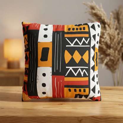 African Mudcloth Pattern Pillow Cover