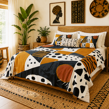 Abstract Geometric Tribal Sherpa Blanket