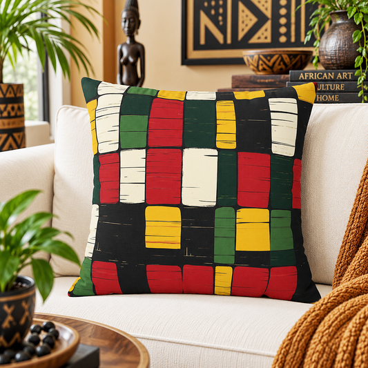 Kente Print Pillow Cover