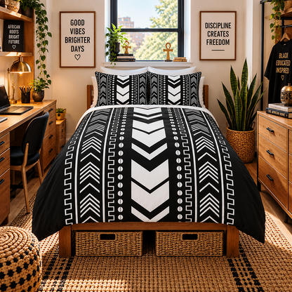Tribal Mudcloth Cotton Duvet Cover Set