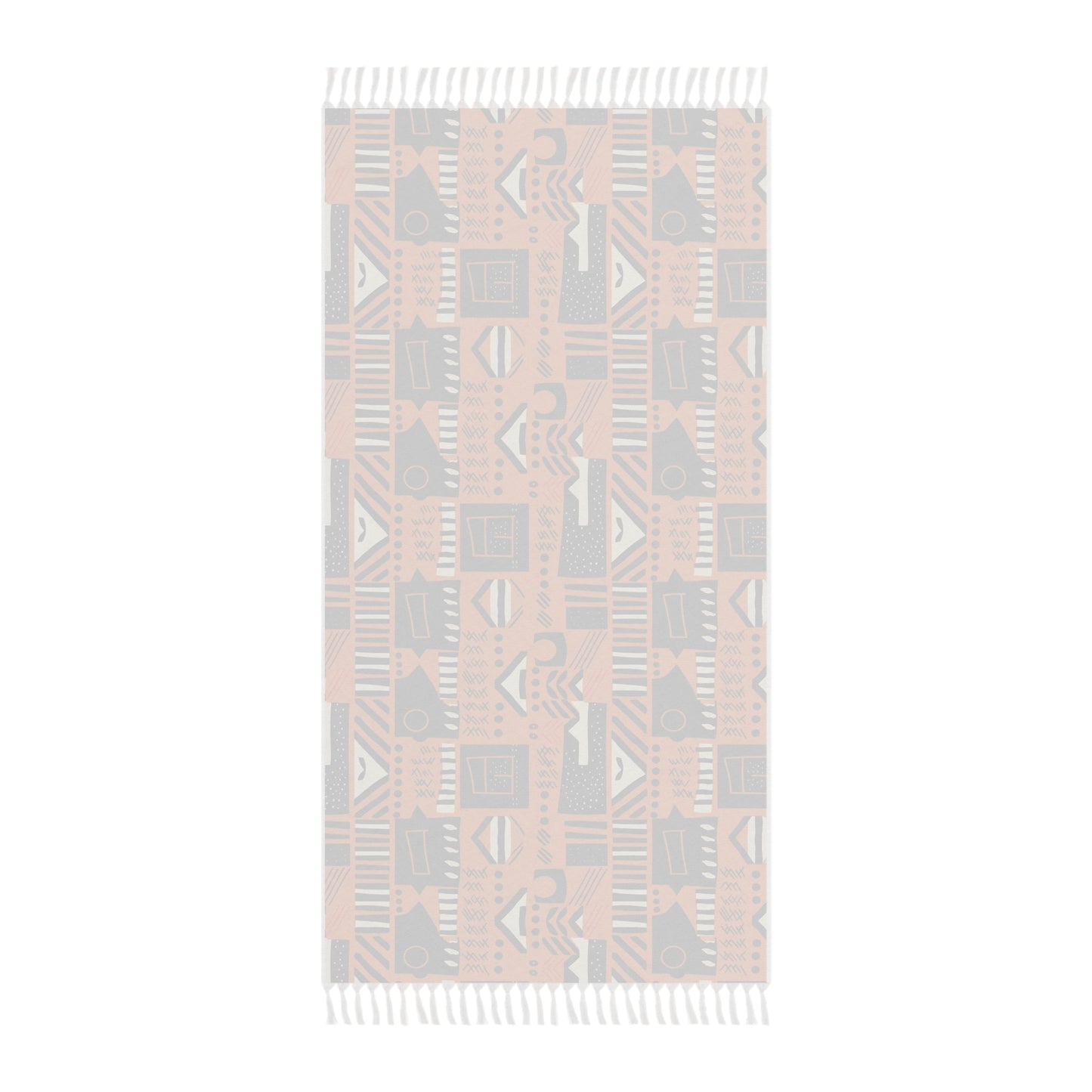 Orange Blocks & Lines Boho Beach Cloth