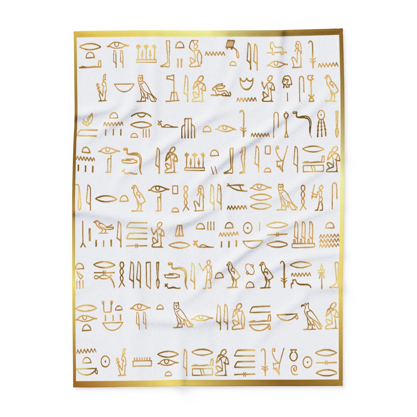 Egyptian Hieroglyphics Arctic Fleece Blanket