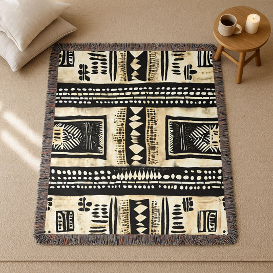 Tribal Stripes Woven Blanket