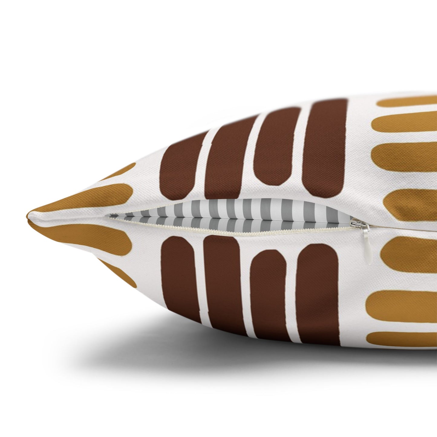 Tribal Mocha Stripes Pillow Cover