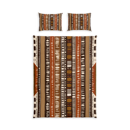 Bogolan Mud Cloth Pattern Cotton Duvet Cover