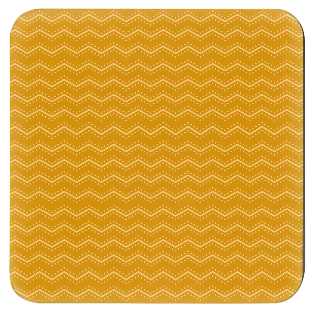 Zig Zag Lines & Dots Coasters