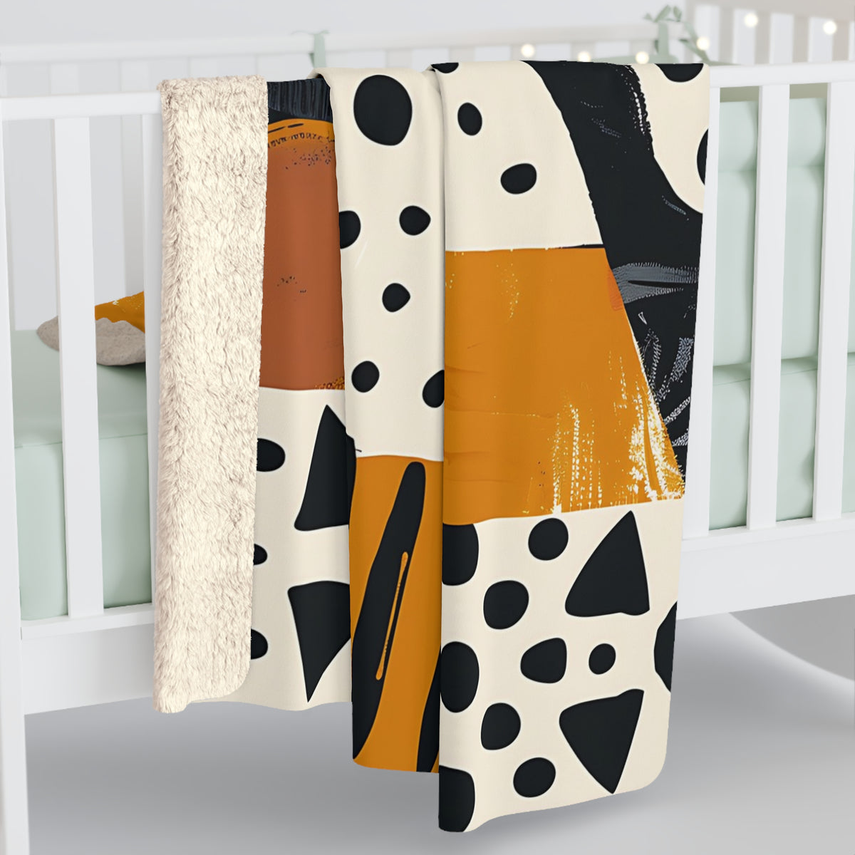 Abstract Geometric Tribal Sherpa Blanket